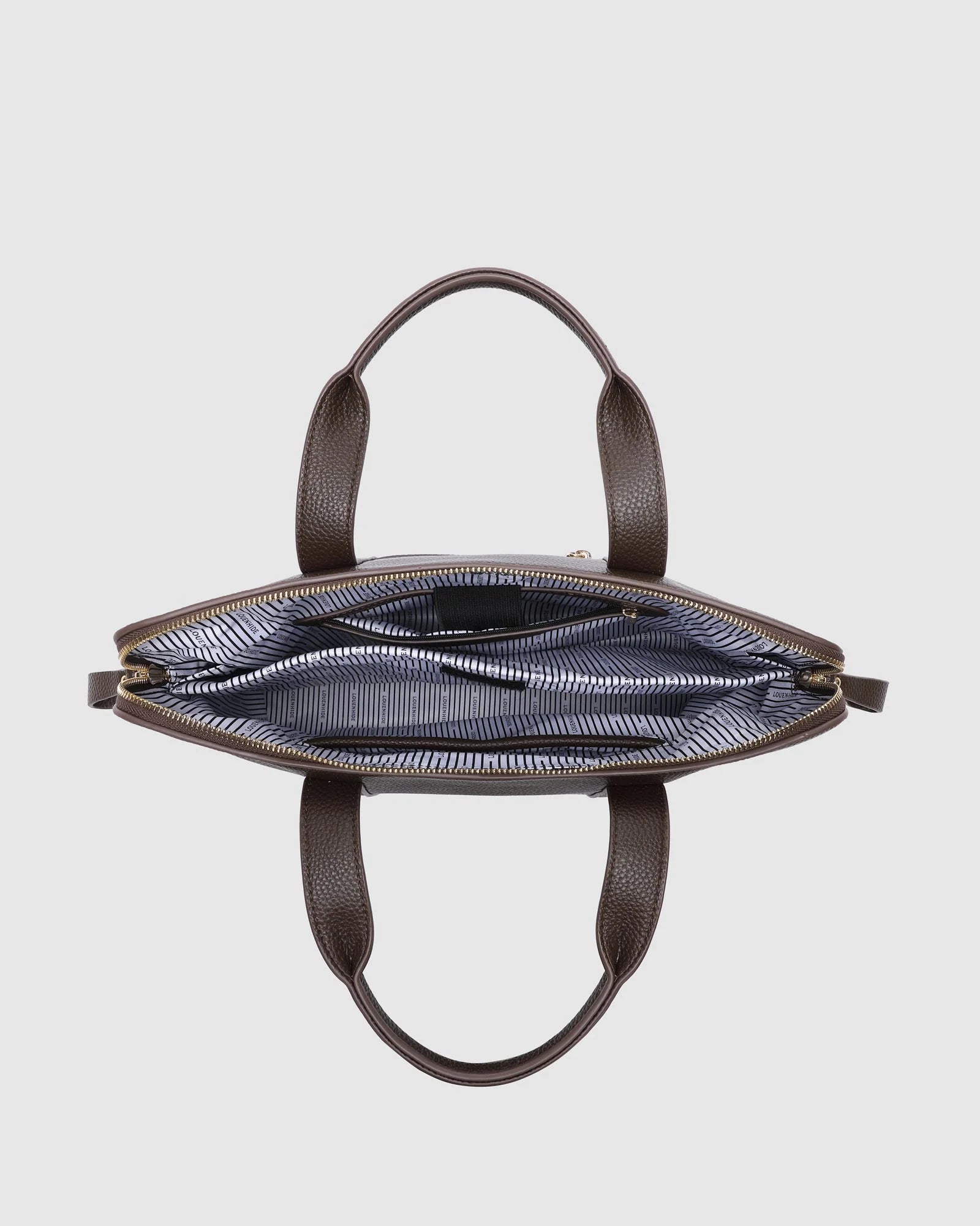 LOUENHIDE RHODES LAPTOP BAG CHOCOLATE