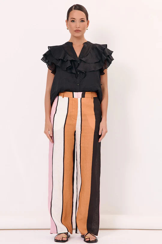 ADORNE STRIPE ORANGE PANTS