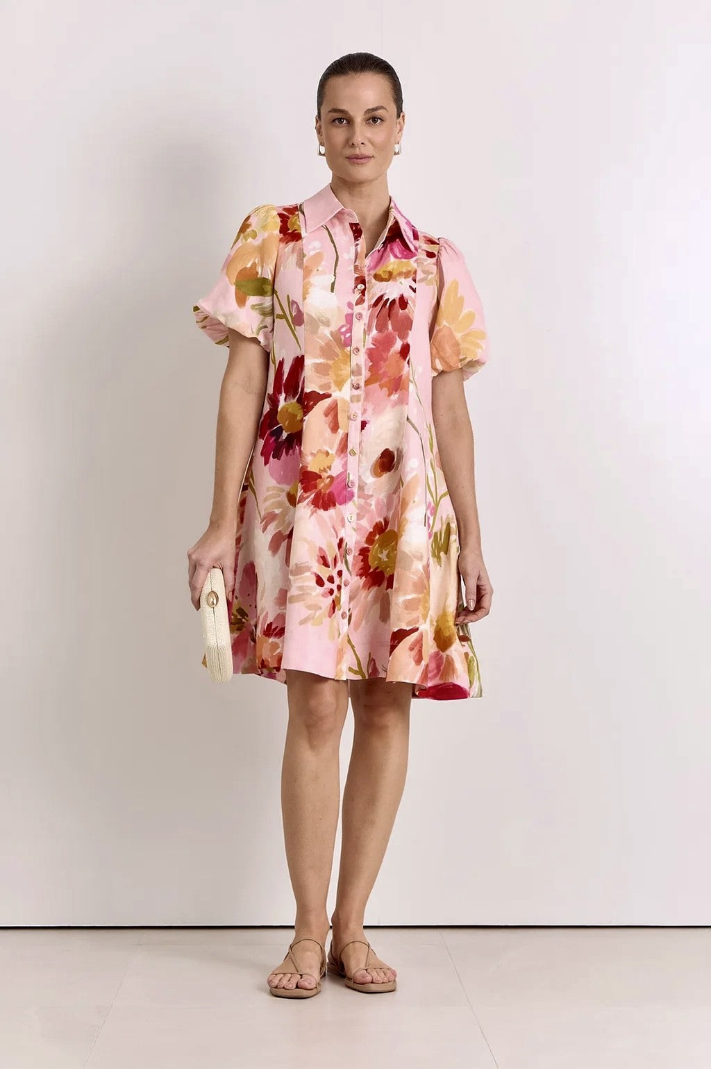 Amalie Linen Short Dress