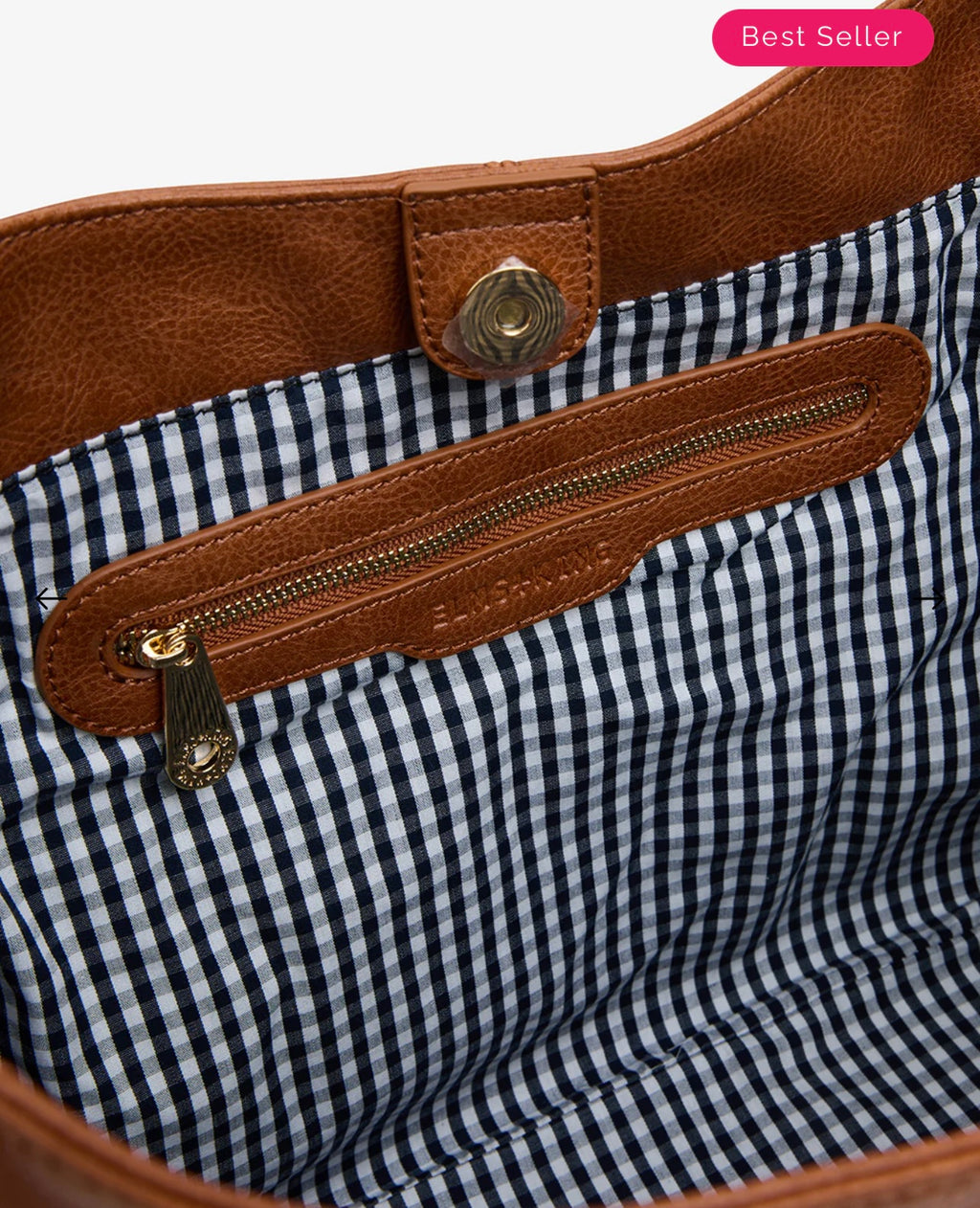 ELMS AND KING ARCADIA TOTE TAN PEBBLE