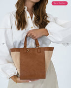 ELMS AND KING CARNEGIE TOTE TAN WEAVE