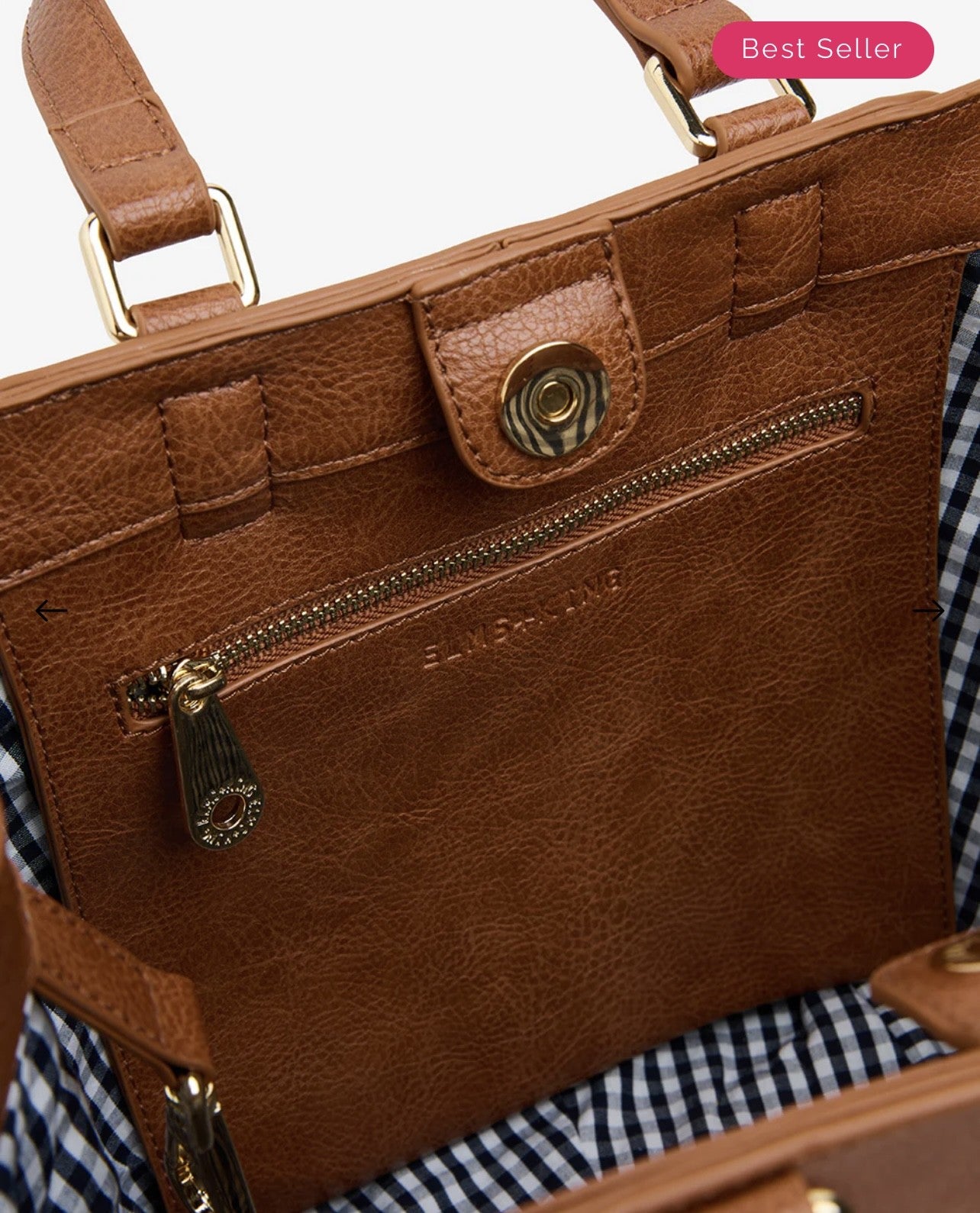 ELMS AND KING CARNEGIE TOTE TAN WEAVE