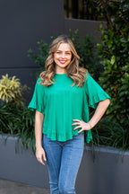 EMERALD TOP SHORT SLEEVES