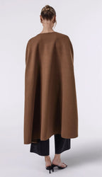 EVENING BROWN LONG CAPE