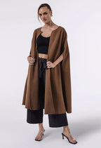 EVENING BROWN LONG CAPE