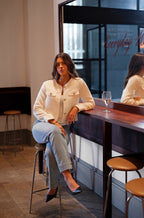 WHITE TEXTURED EVENING JACKET