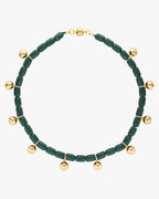 GIMMIE FOREST GREEN/GOLD NECKLACE