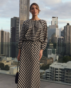 MAE GINGHAM MAXI SKIRT