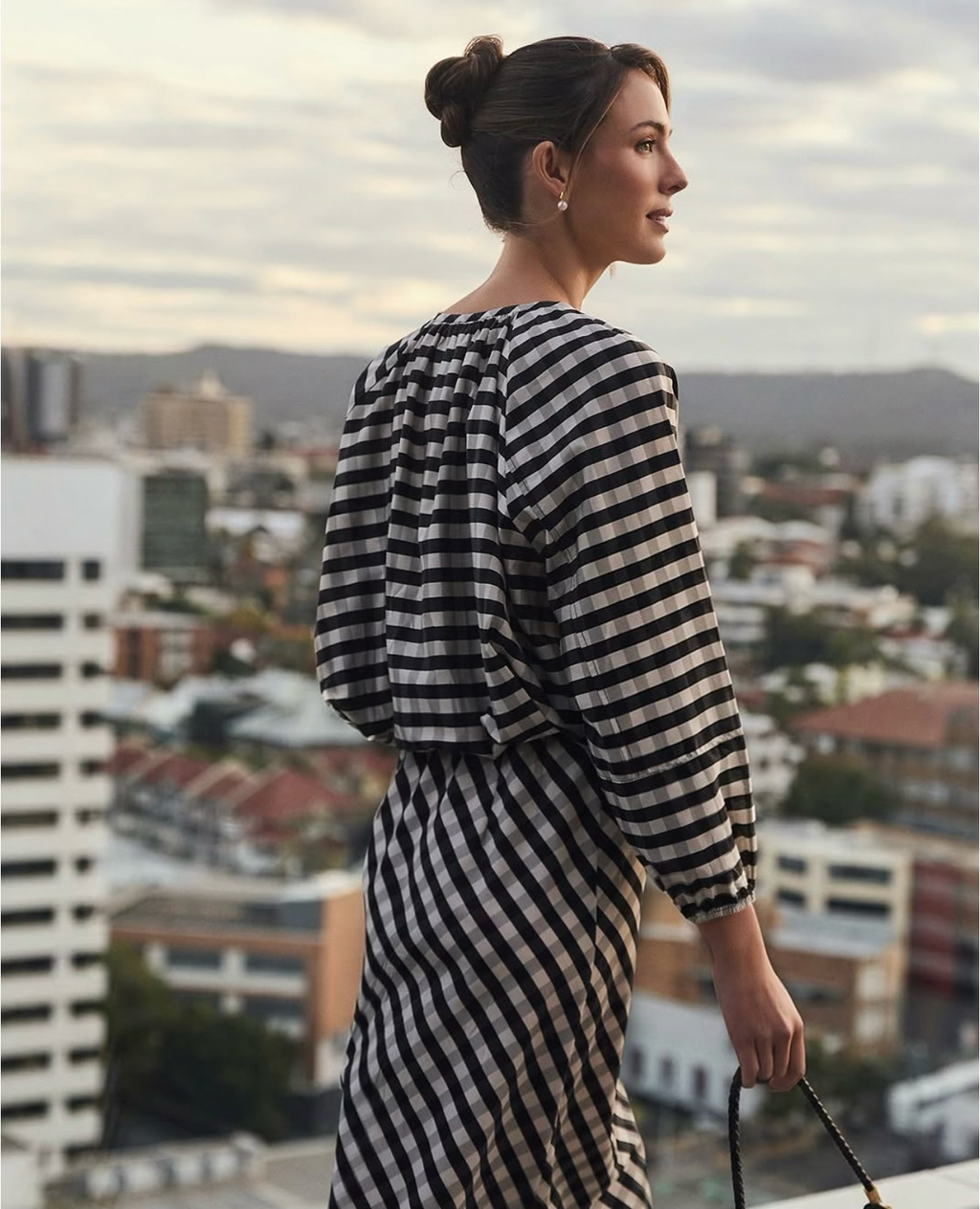 MAE GINGHAM MAXI SKIRT