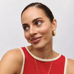 TUBE HOOP EARRINGS GOLD
