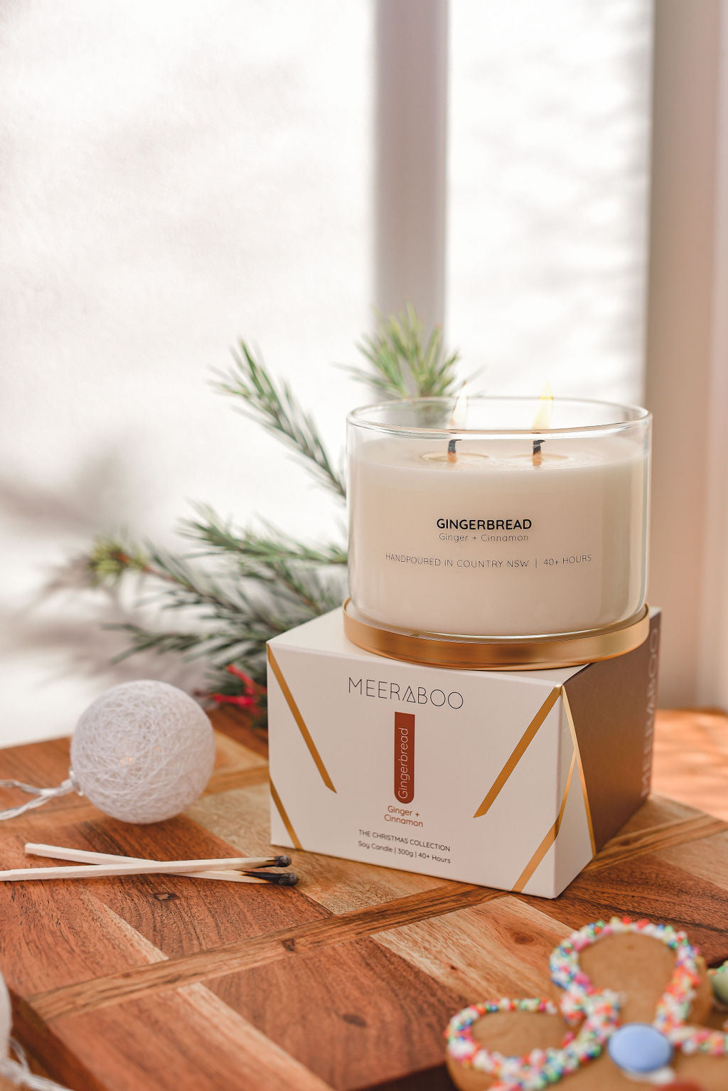GINGERBREAD GOLD LID SOY CANDLE