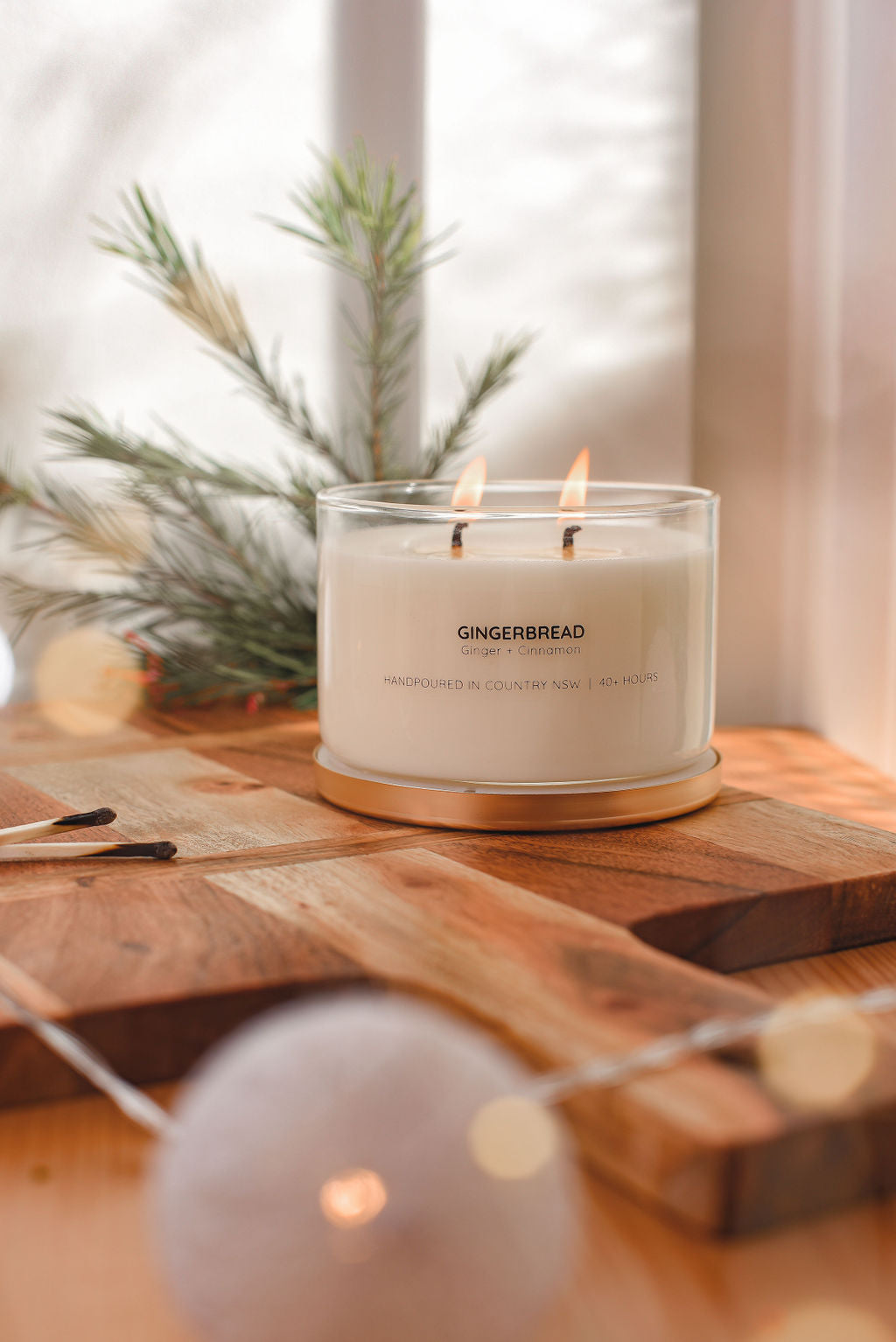 GINGERBREAD GOLD LID SOY CANDLE