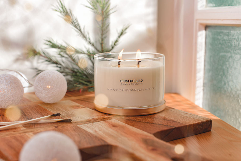 GINGERBREAD GOLD LID SOY CANDLE