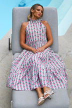 HELENA DRESS PINK VINE