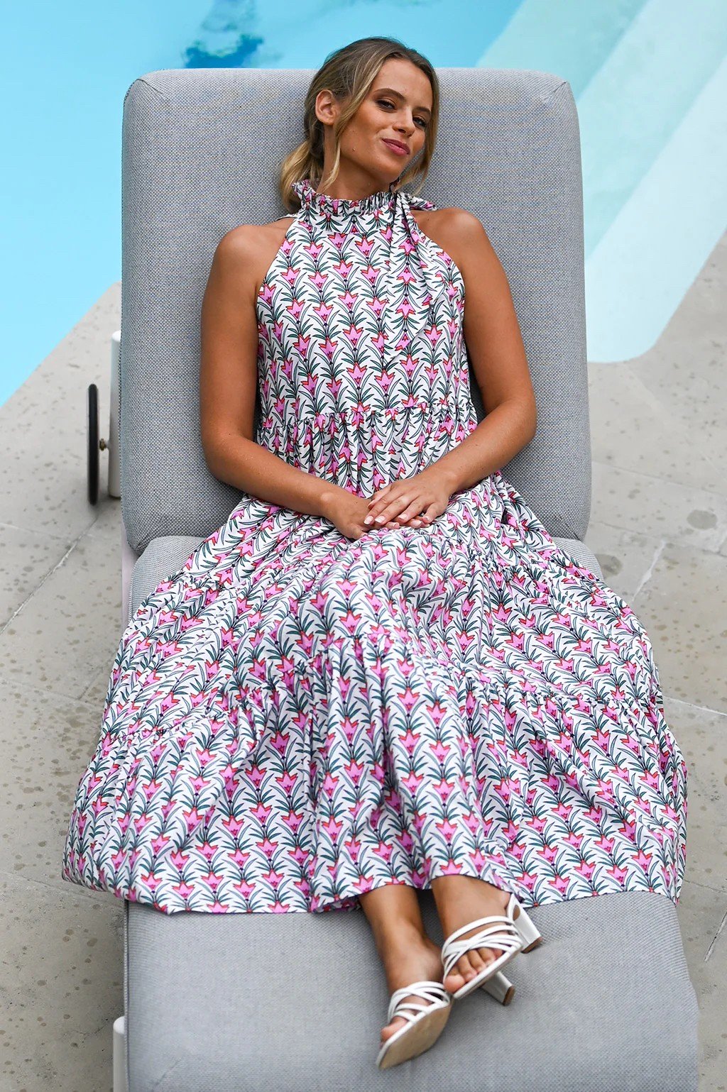 HELENA DRESS PINK VINE