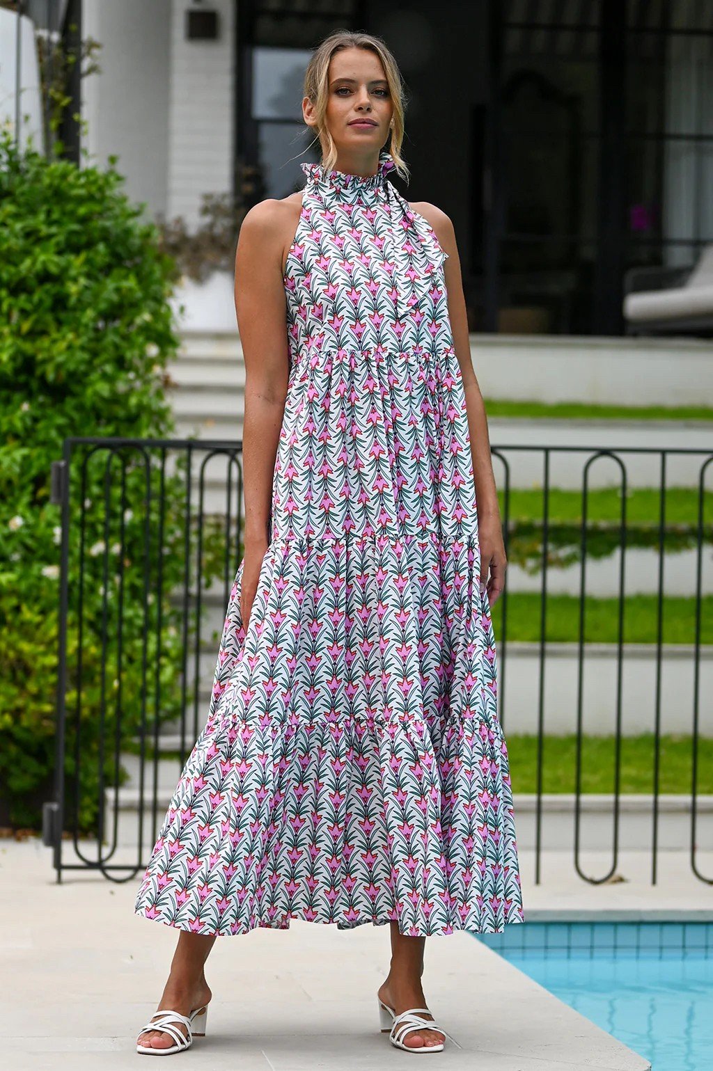 HELENA DRESS PINK VINE