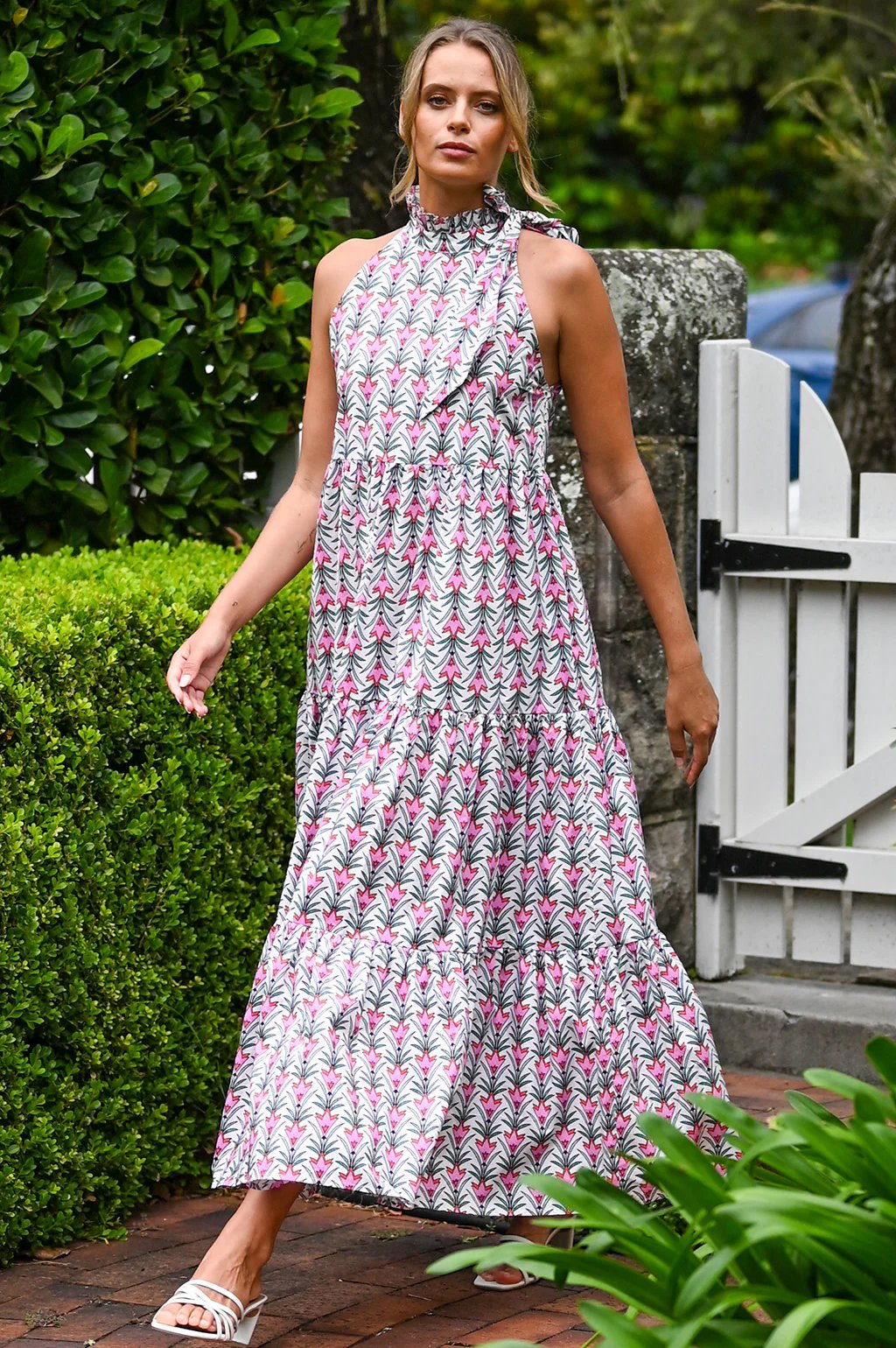 HELENA DRESS PINK VINE