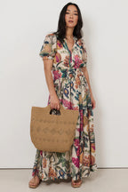 VIOLETTE SEVILLE PRINT MAXI DRESS