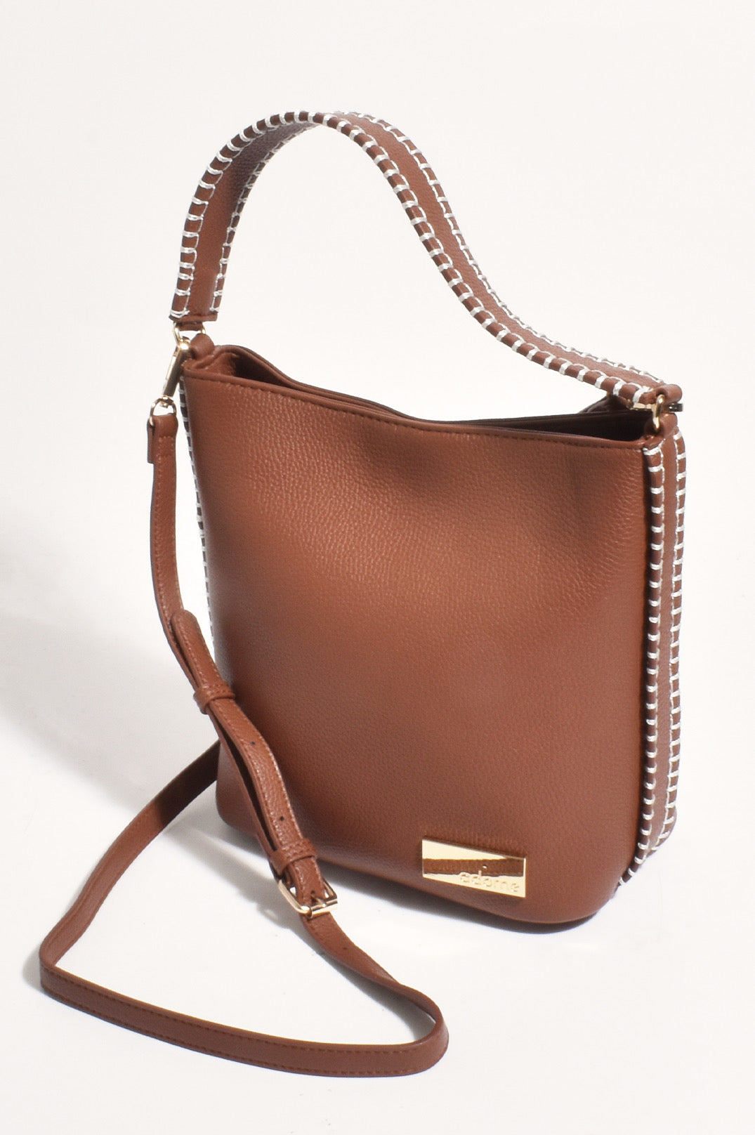 ADORNE BUCKET BAG TAN