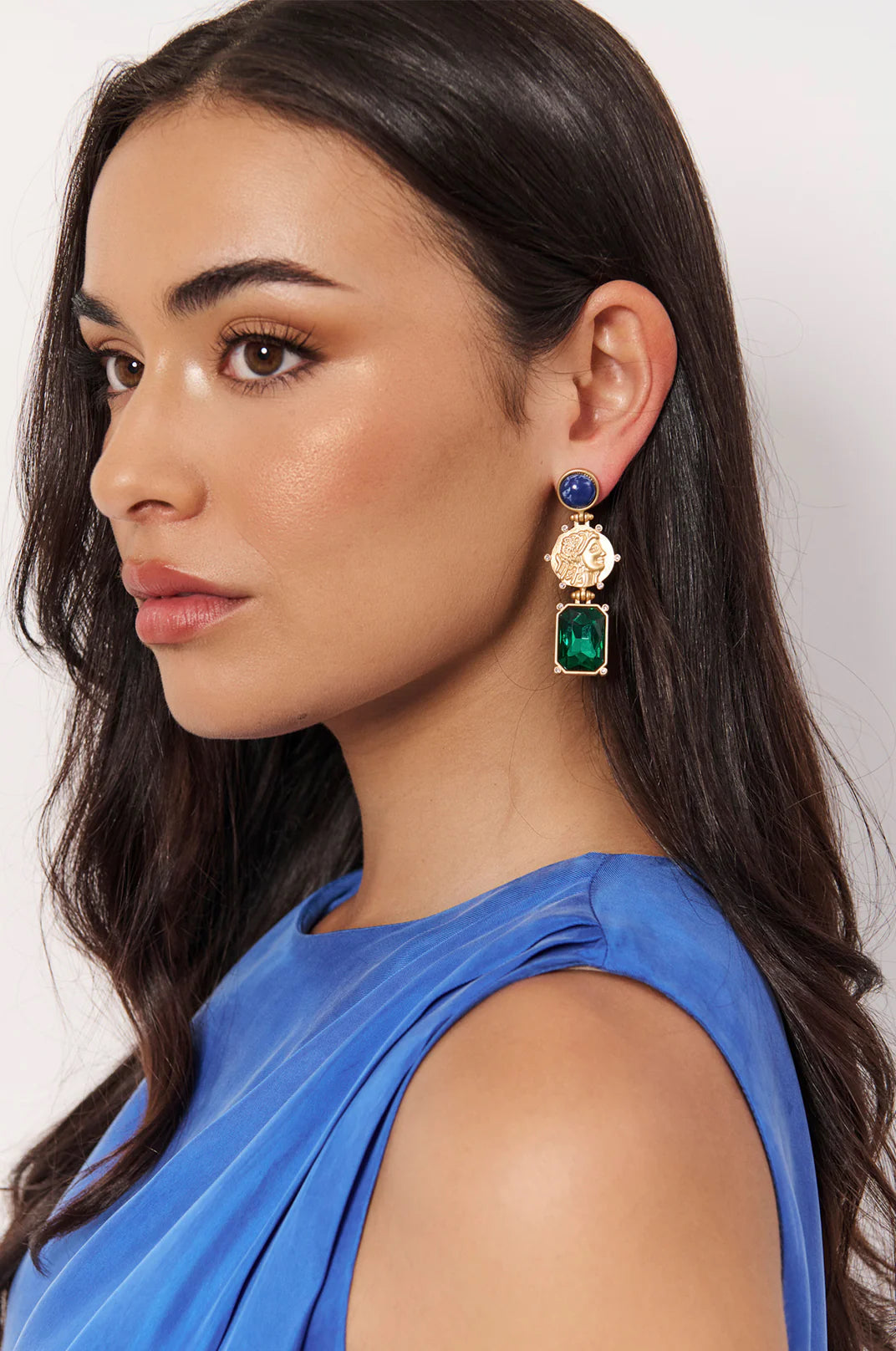 ROYALE COIN CENTRE EVENT EARRINGS (BLUE)