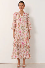 LARISSA FRILL SLEEVE DRESS