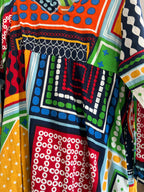 SANTORINI MOSAIC MIDI DRESS