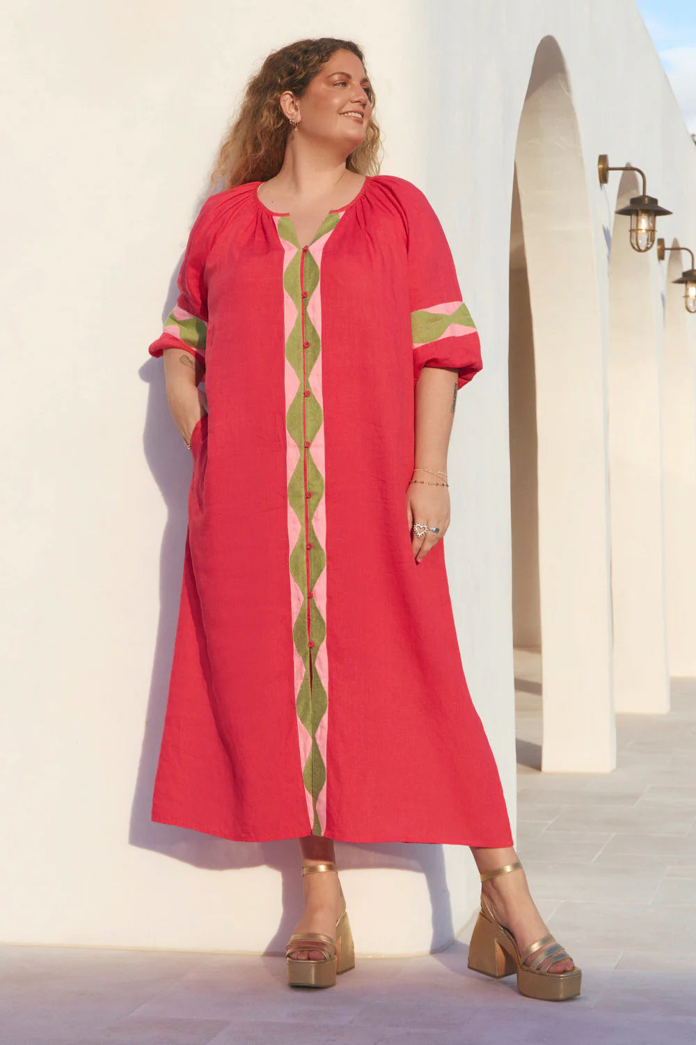 WATER MELON DRESSES MAXI