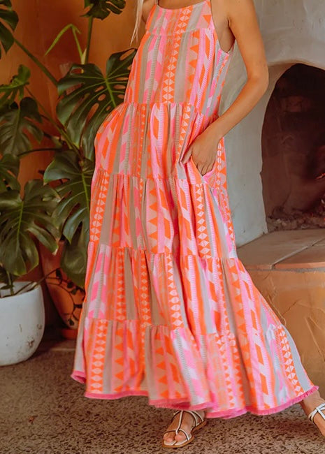 OCEAN BREEZE COTTON MAXI DRESS