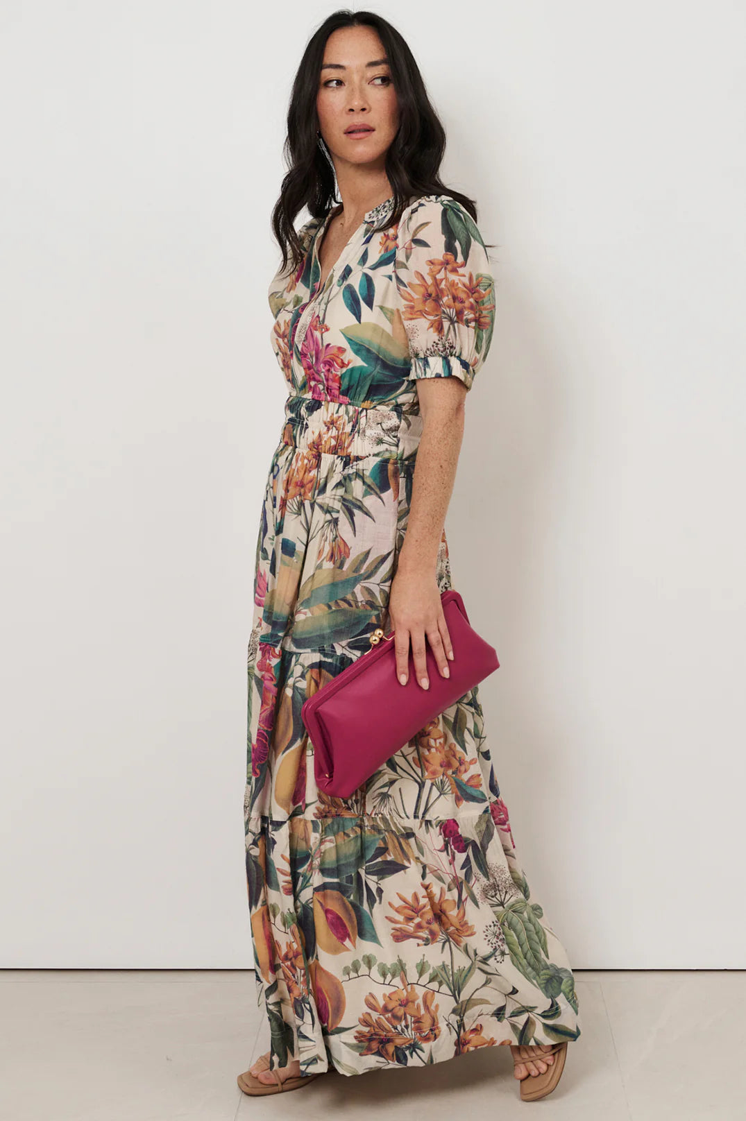 VIOLETTE SEVILLE PRINT MAXI DRESS
