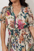 VIOLETTE SEVILLE PRINT MAXI DRESS