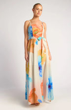 POPPY STRAPLESS MAXI DRESS WITH WAIST TIE