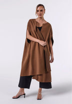 EVENING BROWN LONG CAPE