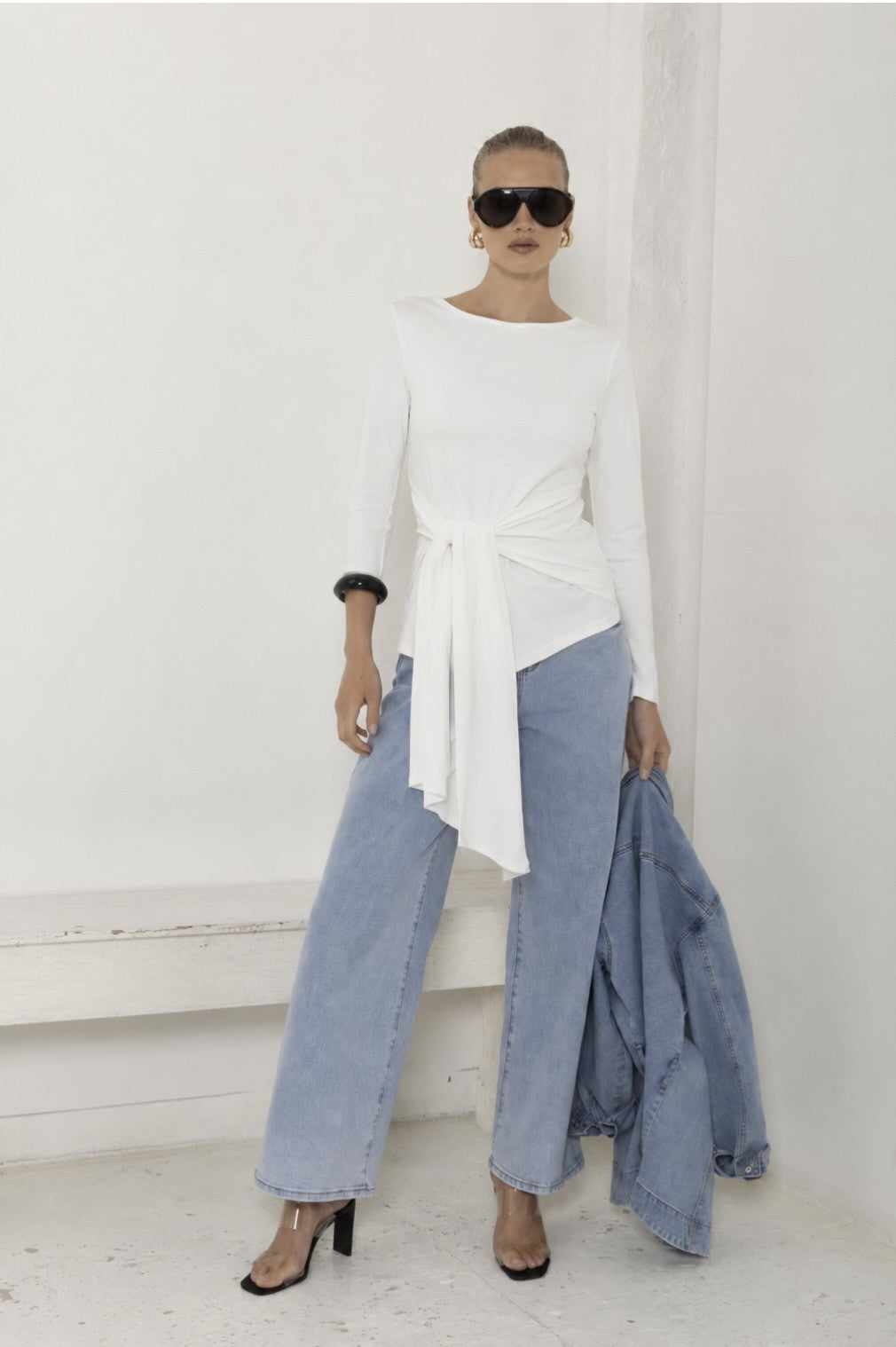 BLUE CLASSIC WIDE LEG JEAN