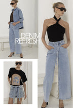 BLUE CLASSIC WIDE LEG JEAN