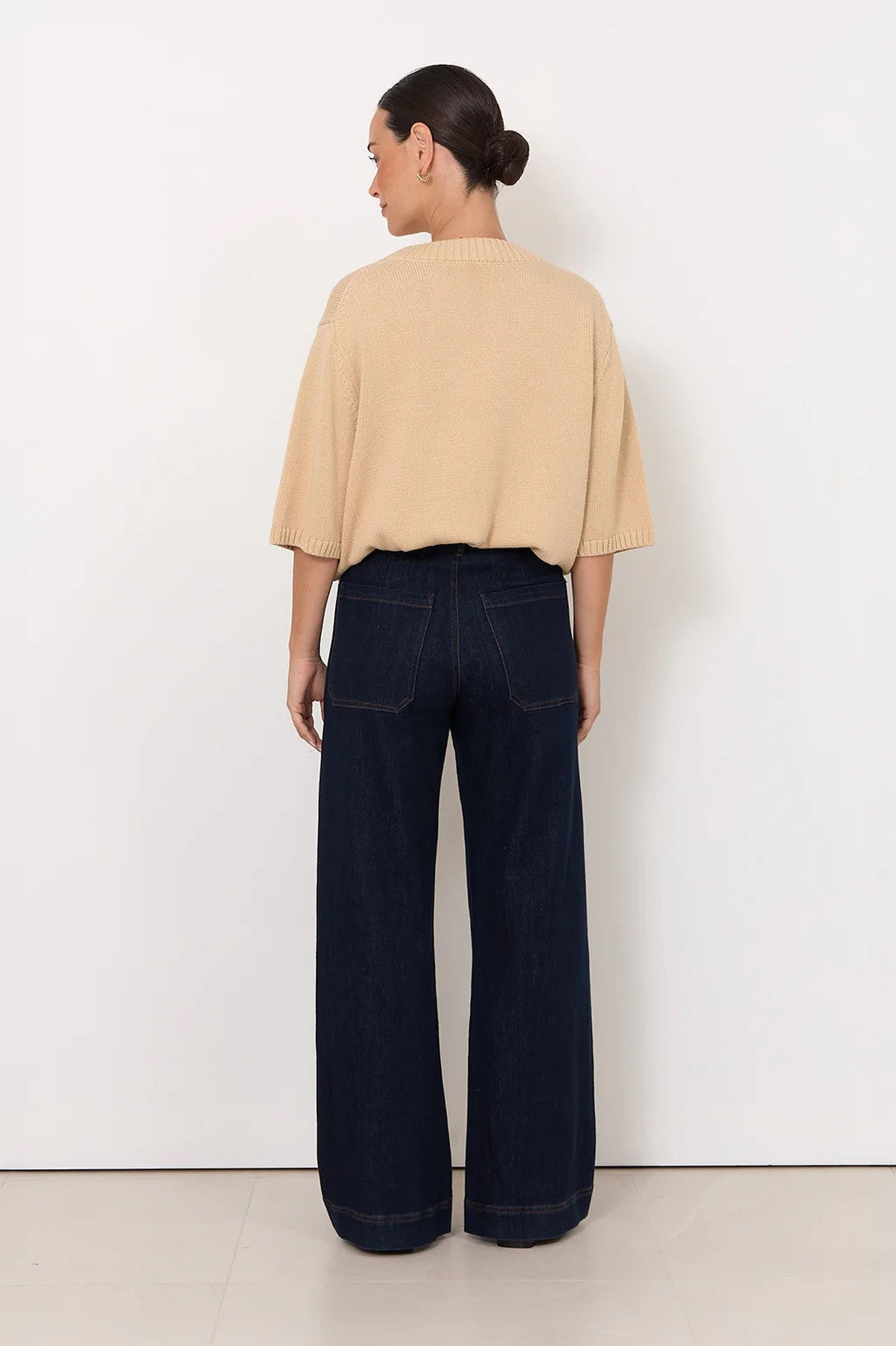 Patch Pocket Denim Pant in Denim
