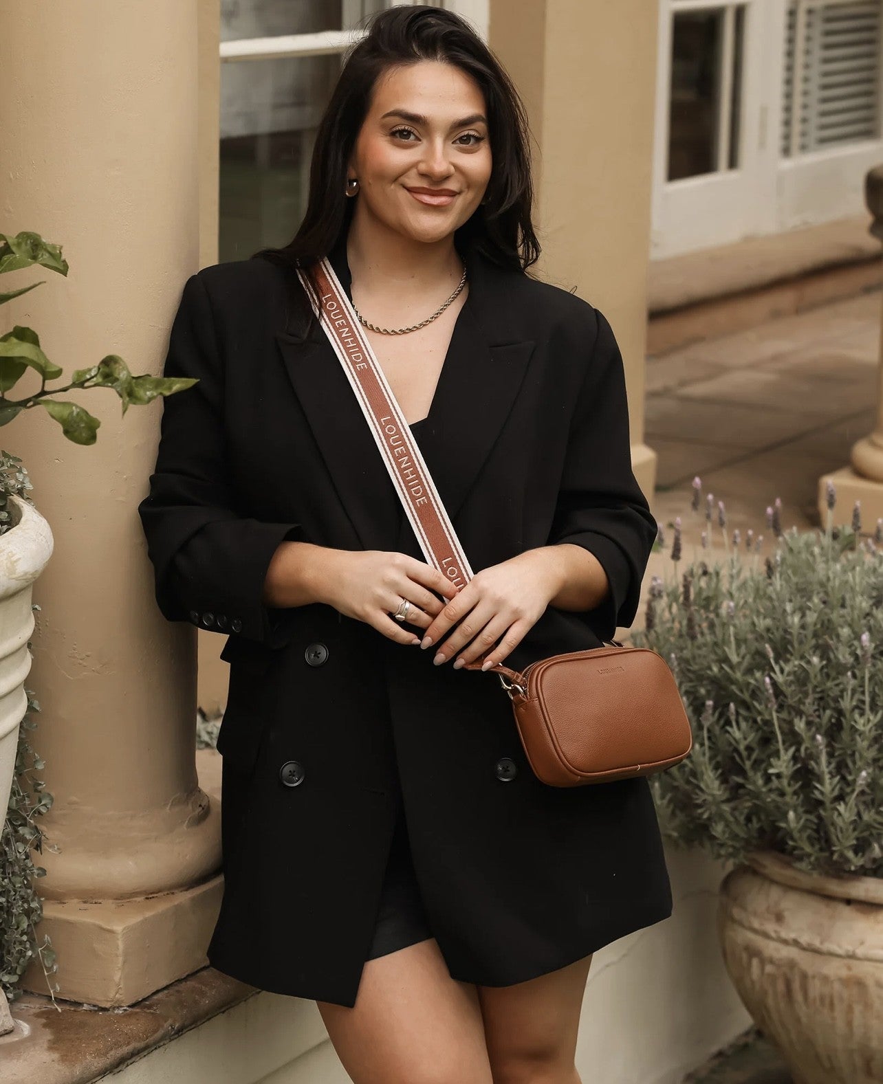 LOUENHIDE BIANCA CROSSBODY BAG TAN