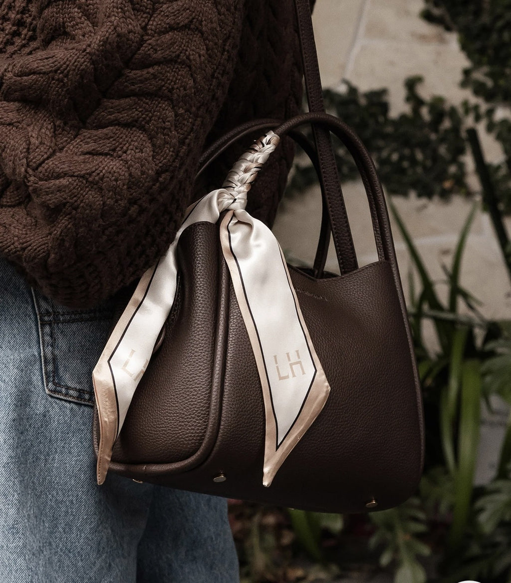 LOUENHIDE STEFFIE CHOCOLATE MINI TOTE BAG