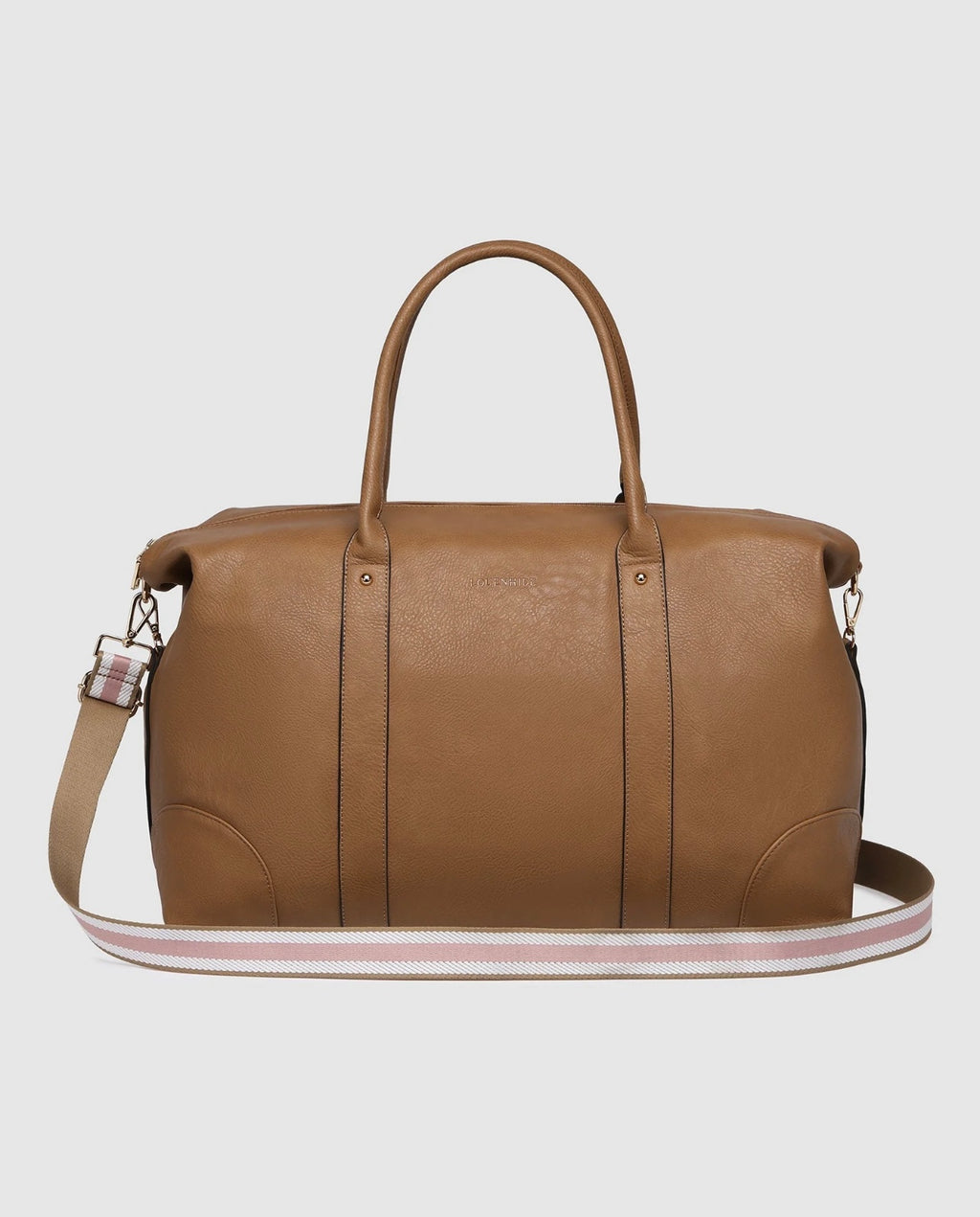 LOUENHIDE ALEXIS CAMEL WEEKENDER TRAVEL BAG