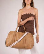 LOUENHIDE ALEXIS CAMEL WEEKENDER TRAVEL BAG