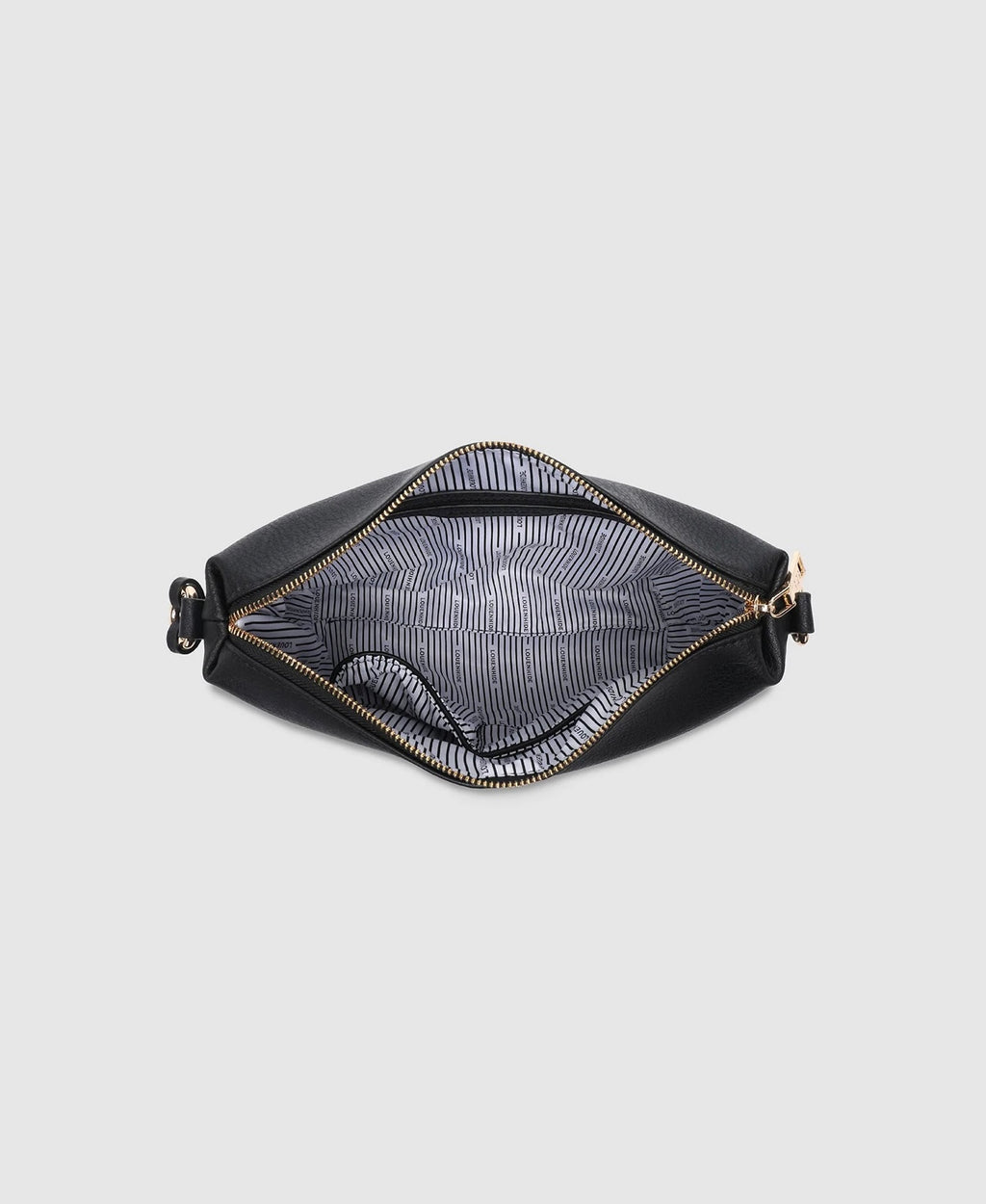 LOUENHIDE DAISY BLACK STRIPE CROSSBODY BAG