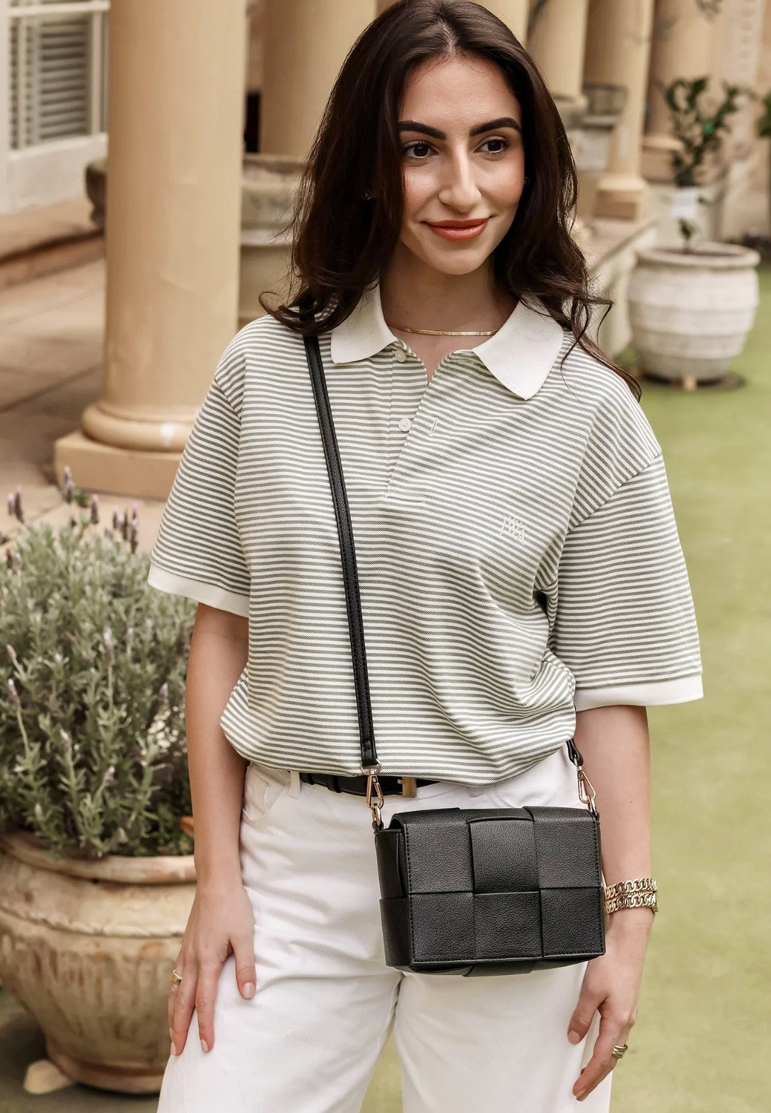 LOUENHIDE JOSEPHINE BLACK CROSSBODY BAG