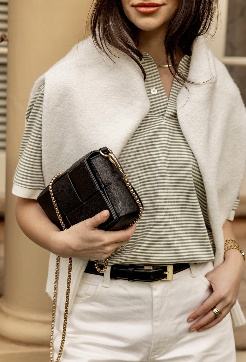 LOUENHIDE JOSEPHINE BLACK CROSSBODY BAG