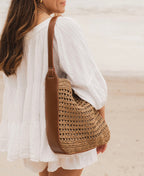 LOUENHIDE LOUISA NATURAL TAN SHOULDER BAG