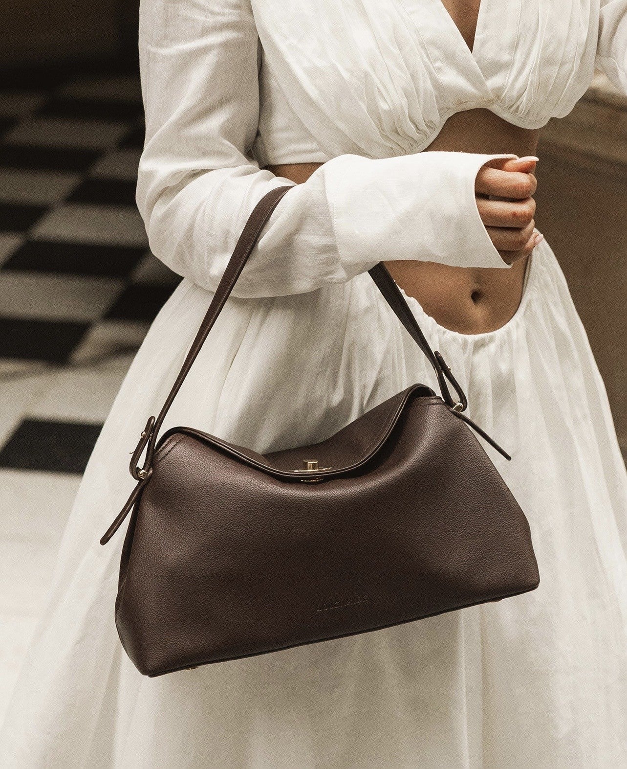 LOUENHIDE Nicole Chocolate Handbag