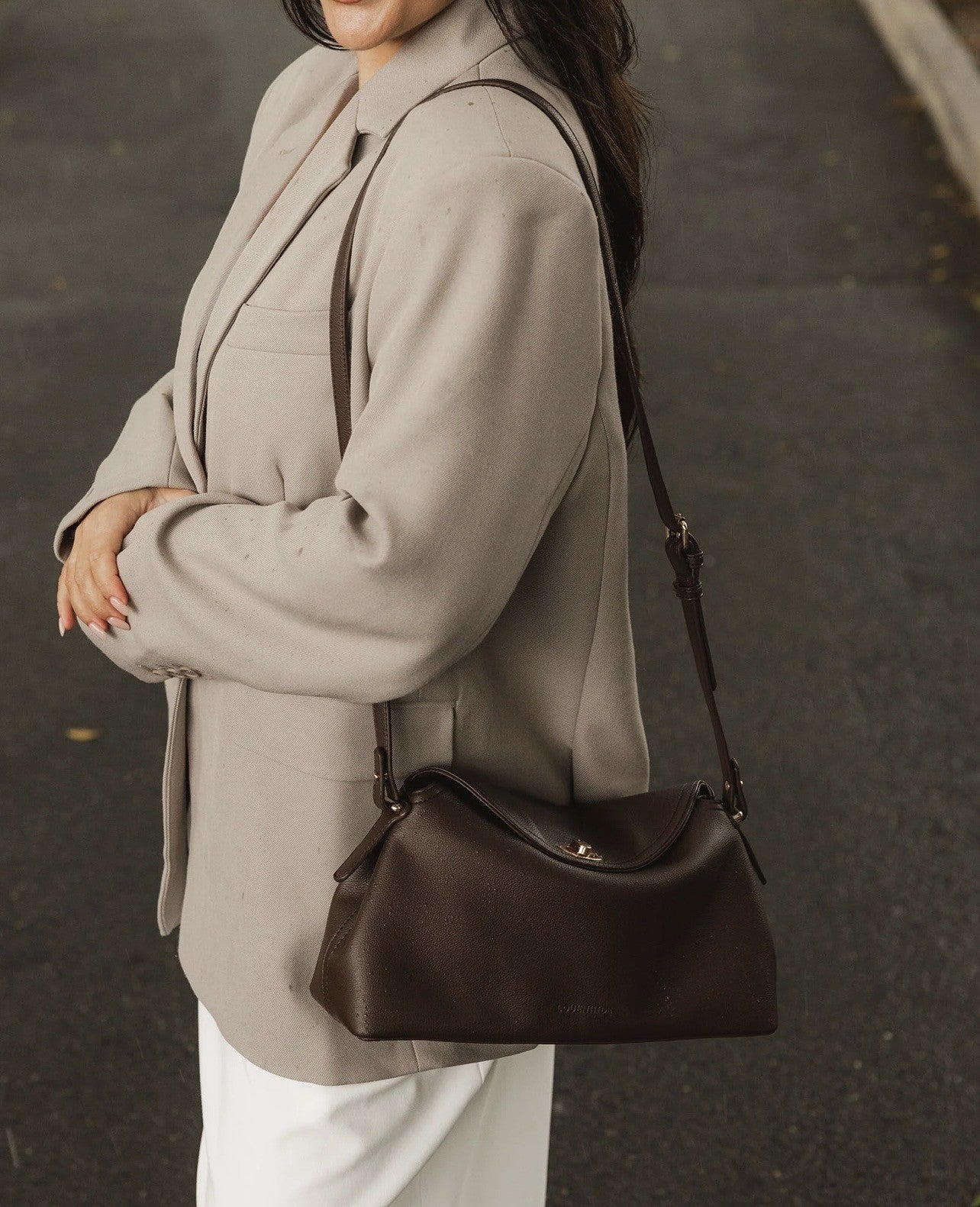 LOUENHIDE Nicole Chocolate Handbag