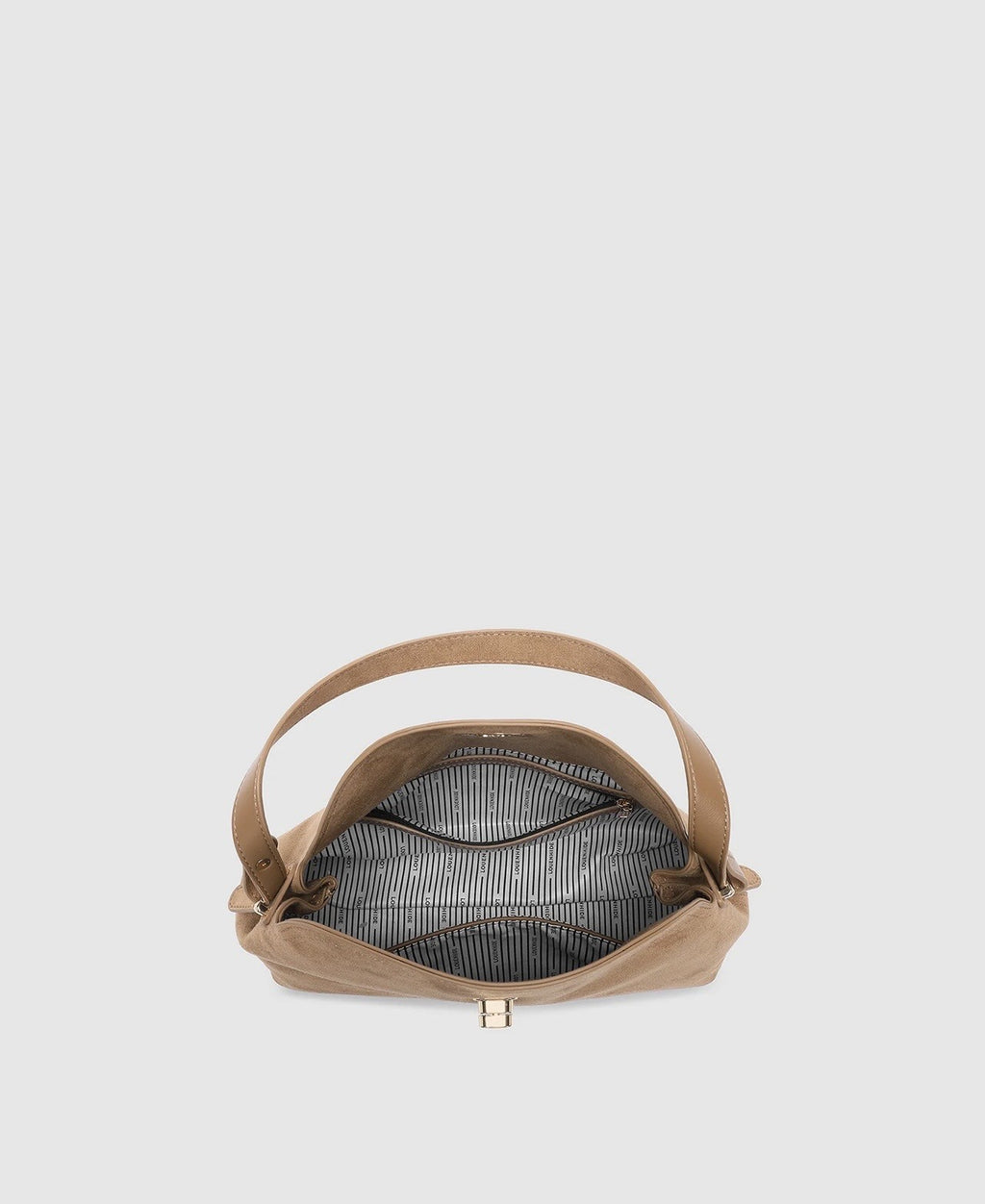 LOUENHIDE Nicole Honey Suedette Handbag