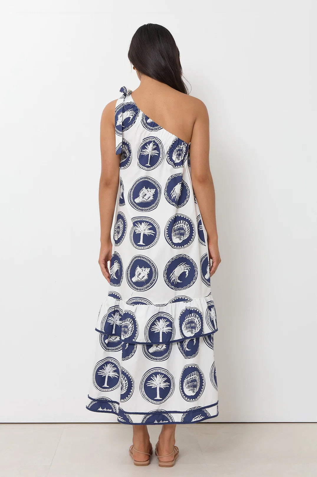 NAVY OCEAN BREZZE EXCLUSIVE PRINTED DRESS