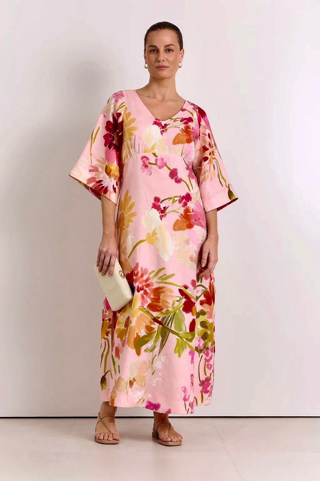 Odette Linen Midi Dress