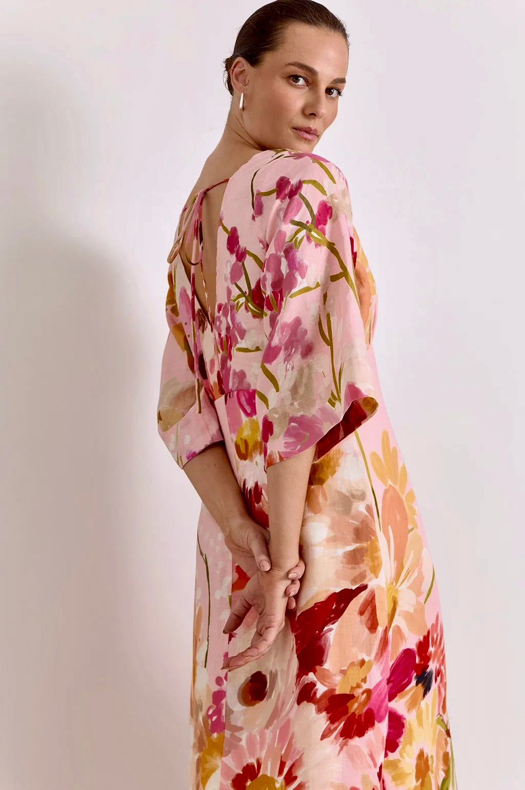 Odette Linen Midi Dress