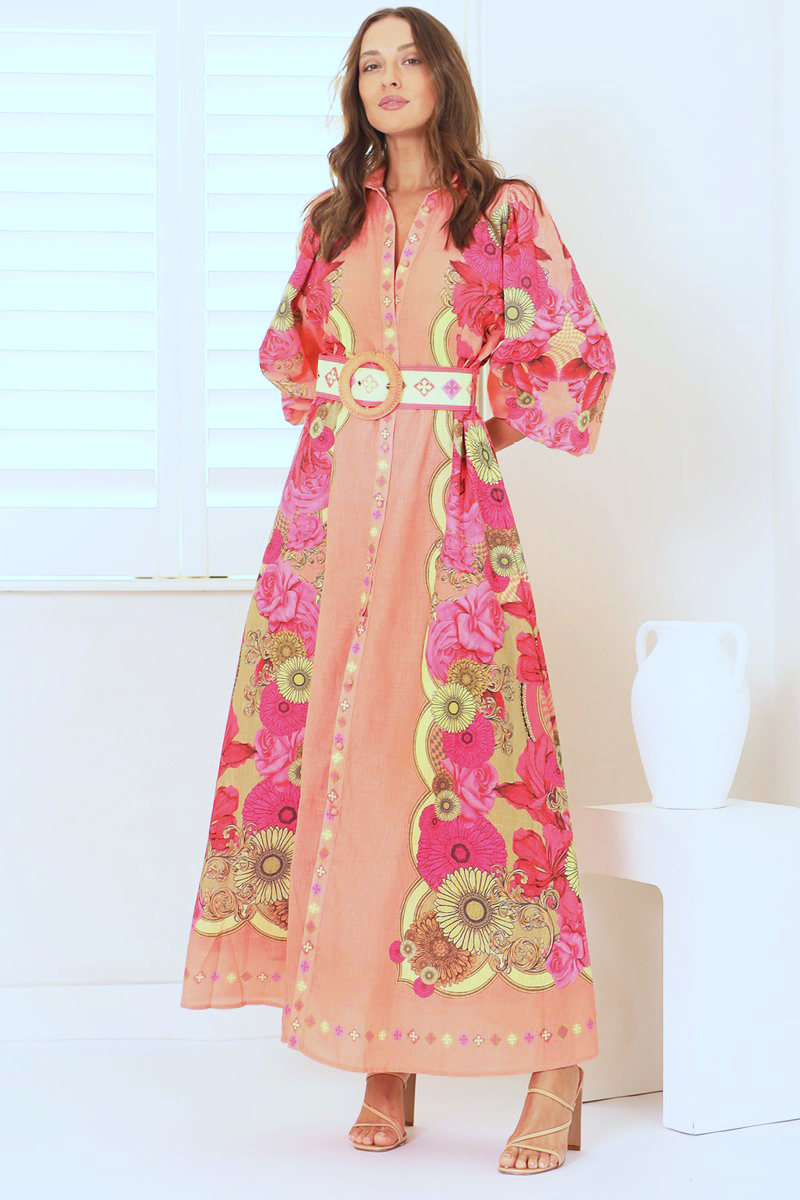 PEACH AND YELLOW FLOWER DELIGHT